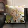 Lumine Cute Genshin Impact Cushion Cover Natural Linen Organic Fabric Double-Sided Printing Sofa Home Decor Gift Pillow Case