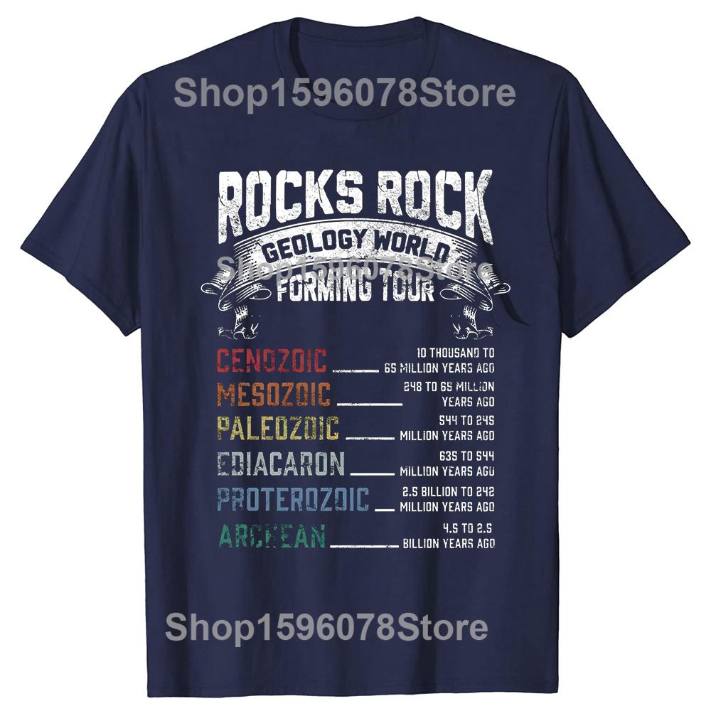 Funny Geology Rock Forming Humor Geologist T Shirts Short Sleeve Gifts Mens Clothing Fashion Casual Loose Oversized T Shirt