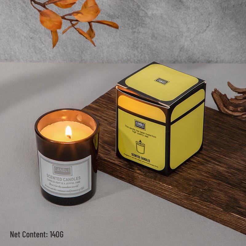 Nordic-Style Scented Candle Cup - Frosted Birthday Gift for Sleep & Romance Atmosphere In Bedroom.
