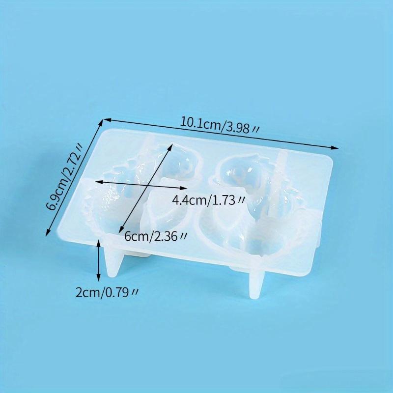 2 Stück/Set Drachenei Silikonharzform DIY Drache Tier Kerze Handwerk Ornamente Gießharz Epoxidform Heimdekor