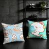Kawaii G-Gaopowerroo Cushion Cover Birthday Anniversary Gifts Double Sided Printed Zipper Cushion Cover Soft Skin Bedding