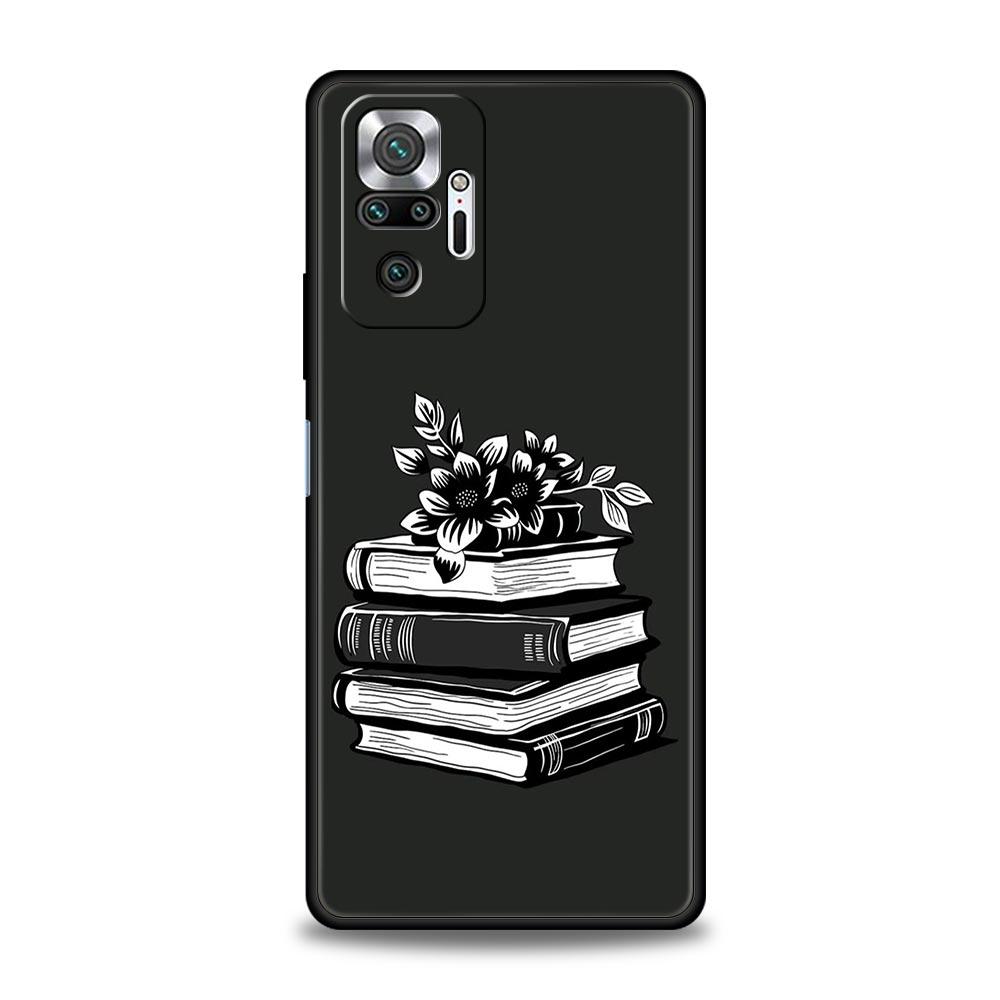Funny Book Worms Phone Case For Xiaomi Redmi Note 14 13 12 Pro Plus 5G 9S 9 10 11 4G 14C 13C 12C 10C 9C 9A Soft Cover