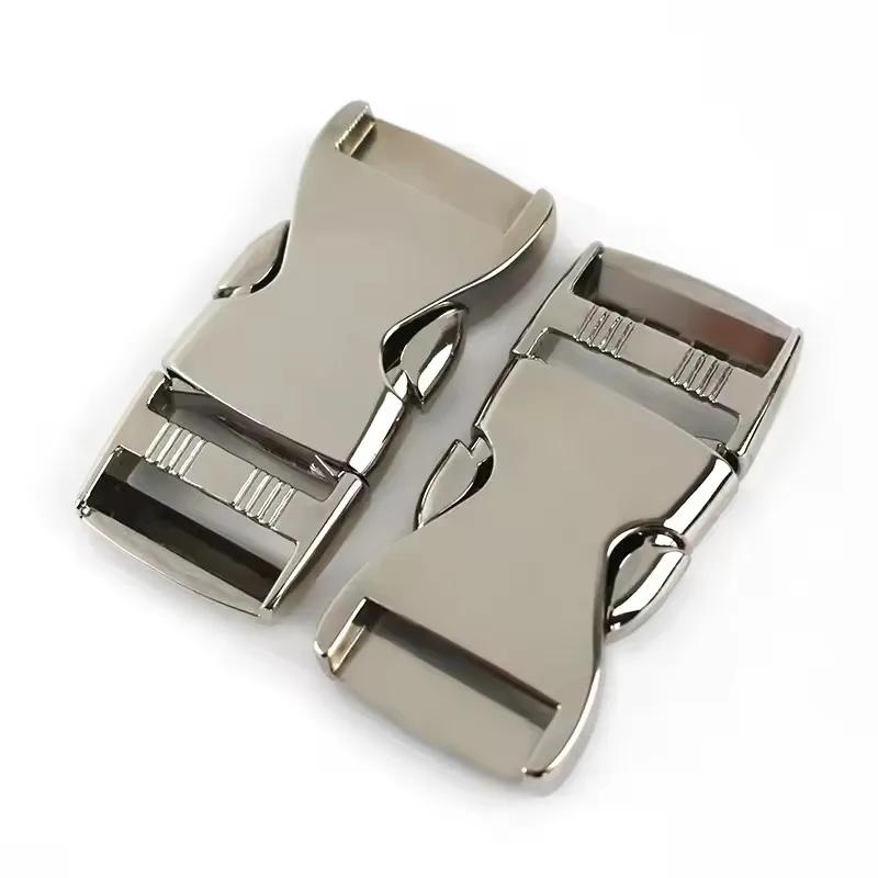 Meetee 2/4/10Pcs 20-38mm Metal Quick Release Buckle Webbing Adjust Clasps Hook for Backpack Dog Collar Safety Belt DIY Accessory