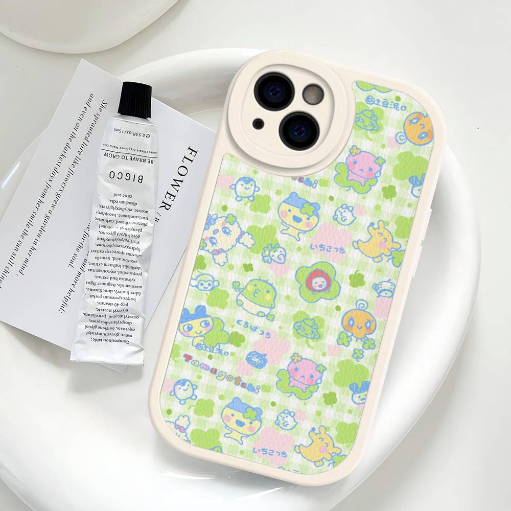 Classic T-Tamagotchi Phone Cover For iPhone 16 15 14 13 12 11 Pro Max Plus Leather Soft Case