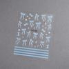Ribbon Bow Shape Nail Sticker Multicolour Stereoscopic Relief Enhancement Adhesive Nail Decal Decoration Diy