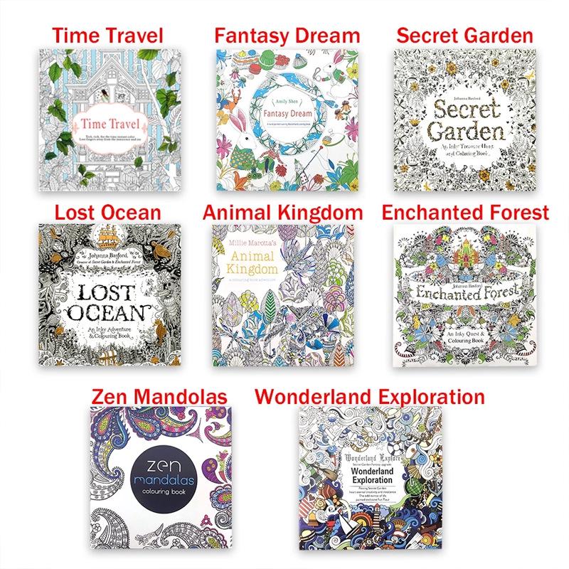 Secret Garden Coloring Book: Stress Relief and Creative Doodle for Adults and Children