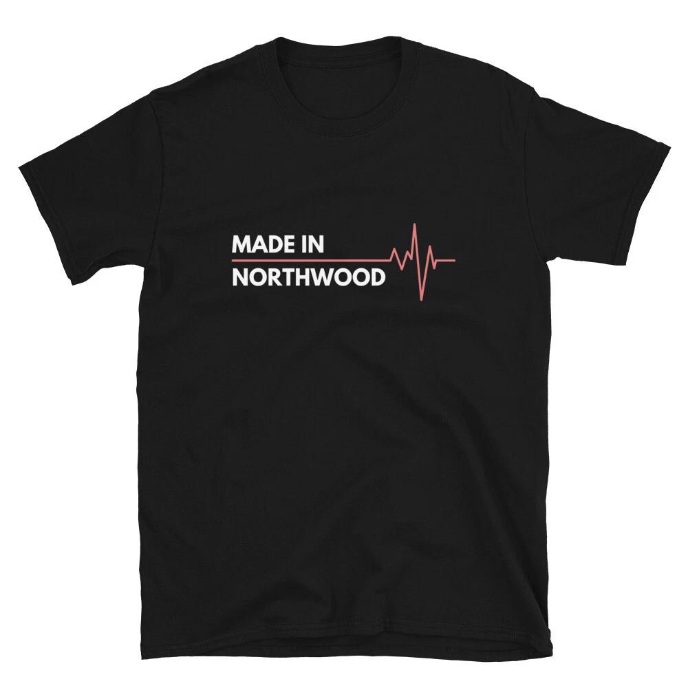 Made In Northwood North Dakota City Of Birth Hometown T-Shirt L