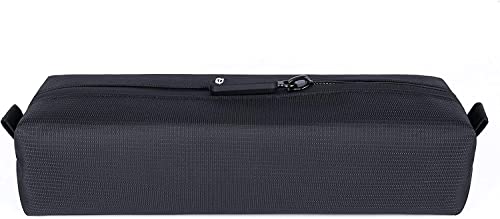 Comfyable Small Toiletry Bag for Men, Slim Mini Toothbrush Case, Mini Dopp Kit Bag for Electronics, Tech, Gym, Water-Resistant Essentials Pouch, Black