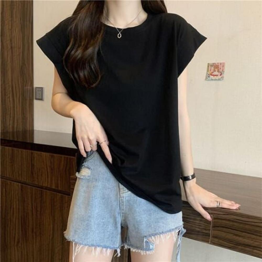 Navava Women Simple Daily Cap Sleeve T shirT nT2627