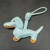 Dog Keychain Pendant Pu Leather Cartoon Pet Bag Charm For Keys And Phones
