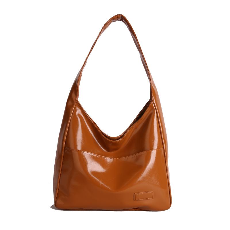 

2025 autumn new fashion women s bags solid color bags large-capacity women s bags tote bags casual and beautiful shoulder messenger bags коричневый