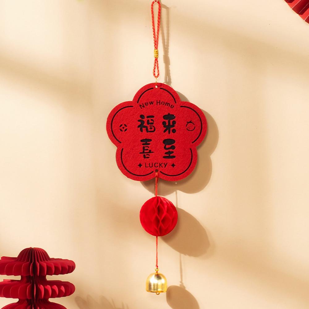 Non Woven Fu Character Hanging Ornament Chinese Style New Year Lucky Decoration Bedroom Decoration