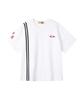 Lujeoseukeulleob Losers League Football V-Neck Short Sleeve T-Shirt White
