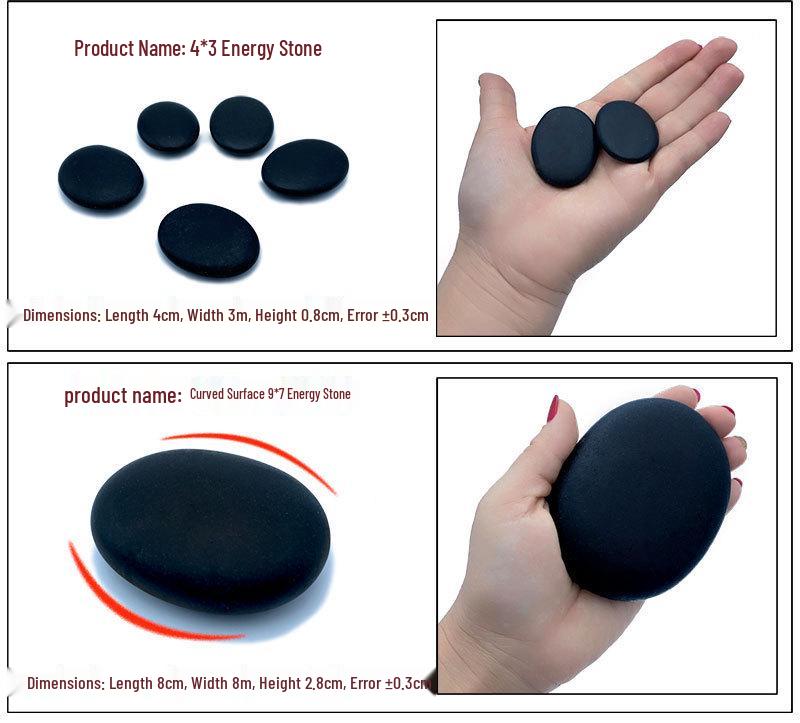 20-Piece Set: Heated Volcanic Stones & Essential Oils for Spa Massage Therapy