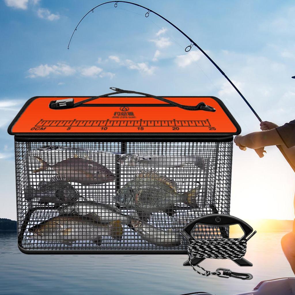 Schwimmkorb in Aufbewahrungskäfig Multifunktionale Schutztasche Elritzen Eimer