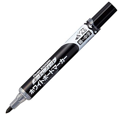 Pentel Whiteboard Marker Fits Board Fit Core Medium Point Black EMWL5SBF-A