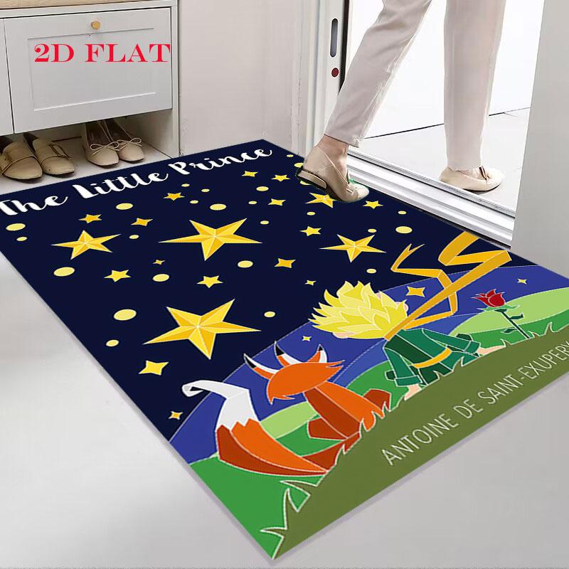 Little Prince Dew Carpet Rug for Living Room Bedroom Home Sofa Decoration,Kids play Nonslip Floor Mat