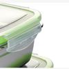304 Stainless Steel Fresh-keeping Box Fruit Box with Lid Dumpling Container Refrigerated Storage Case Leakproof Sealed Container