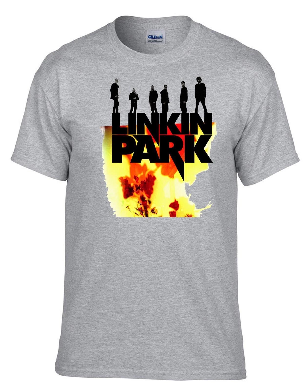 Linkin Park Logo Rock Music Grau Kinder T-Shirt -068_GR-Kids XS