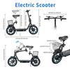 TWOFISH M5 Elite-E Adult Electric Scooter 500W Motor 14 Inch Tires 48V 13AH Battery Foldable E-Scooter With Seat