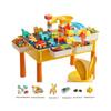 Multifunctional Building Block Table for Kids, Compatible with Large Lego Pieces, Educational Toy for Boys Ages 3-6