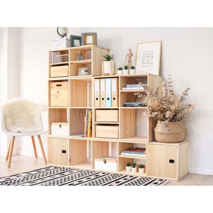 Astigarraga Etagère 4 Cases Bois 140cm - Dinamic-4