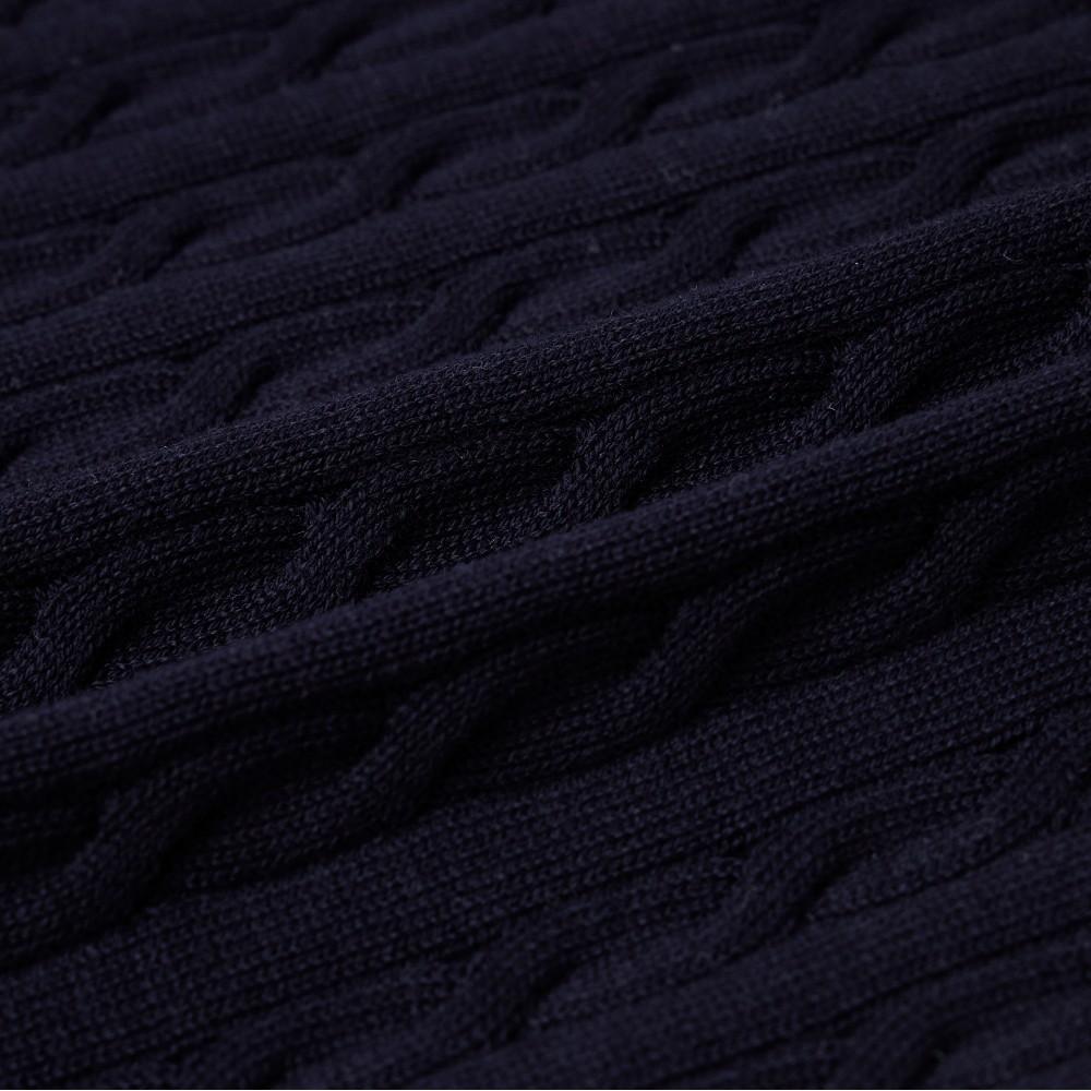 [lacoste] Women's Cable Knit Short-Sleeve Polo Cardigan AF280E-56GHDE