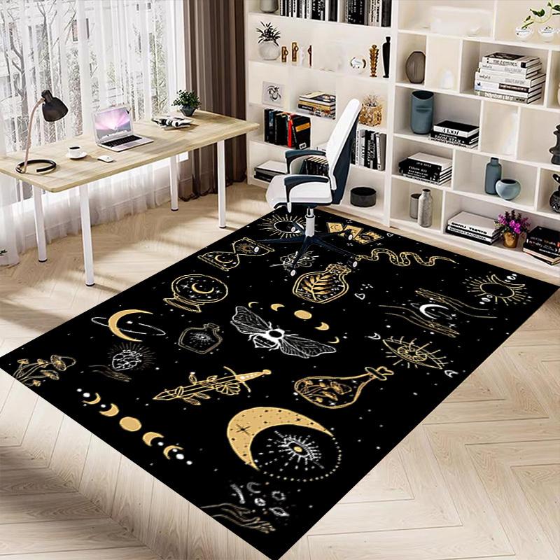 1pc astrology esotericism Carpet Anti Slip Polyester Floor Mat for office.Bedroom