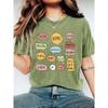Multilingual Teacher Print Women's T Shirt | Vintage artistic style round neck short sleeve shirt | Casual cute top| 2026 Spring and summer
