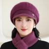 Elderly Hat Women's Autumn and Winter Thickened Warm Wool Hat Cold Knitted Cap