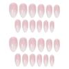 Wearing Nail Art Patch Finished Short Ballet Nail Pink Simple Gradient Color Fake Nail Gradient