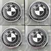 FA67Pcs 82mm 74mm 60mm 45mm Used For The 50th Anniversary Of BMW/new Black And White Badge ABS Badge For Wheel Rim And Hub Cap