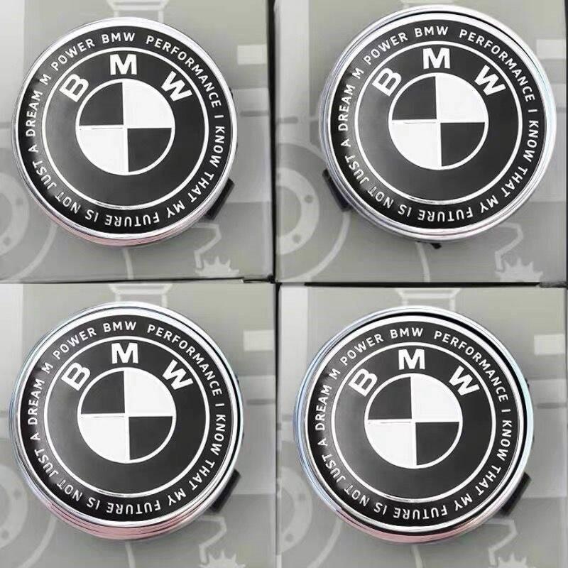 FA67Pcs 82mm 74mm 60mm 45mm Used For The 50th Anniversary Of BMW/new Black And White Badge ABS Badge For Wheel Rim And Hub Cap
