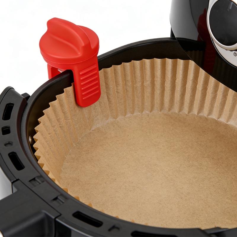 8 Piece Food Safe Silicone Magnetic Clips To Hold Air Fryers Liners Parchment Paper Waterproof Rustproof Heat Resistant