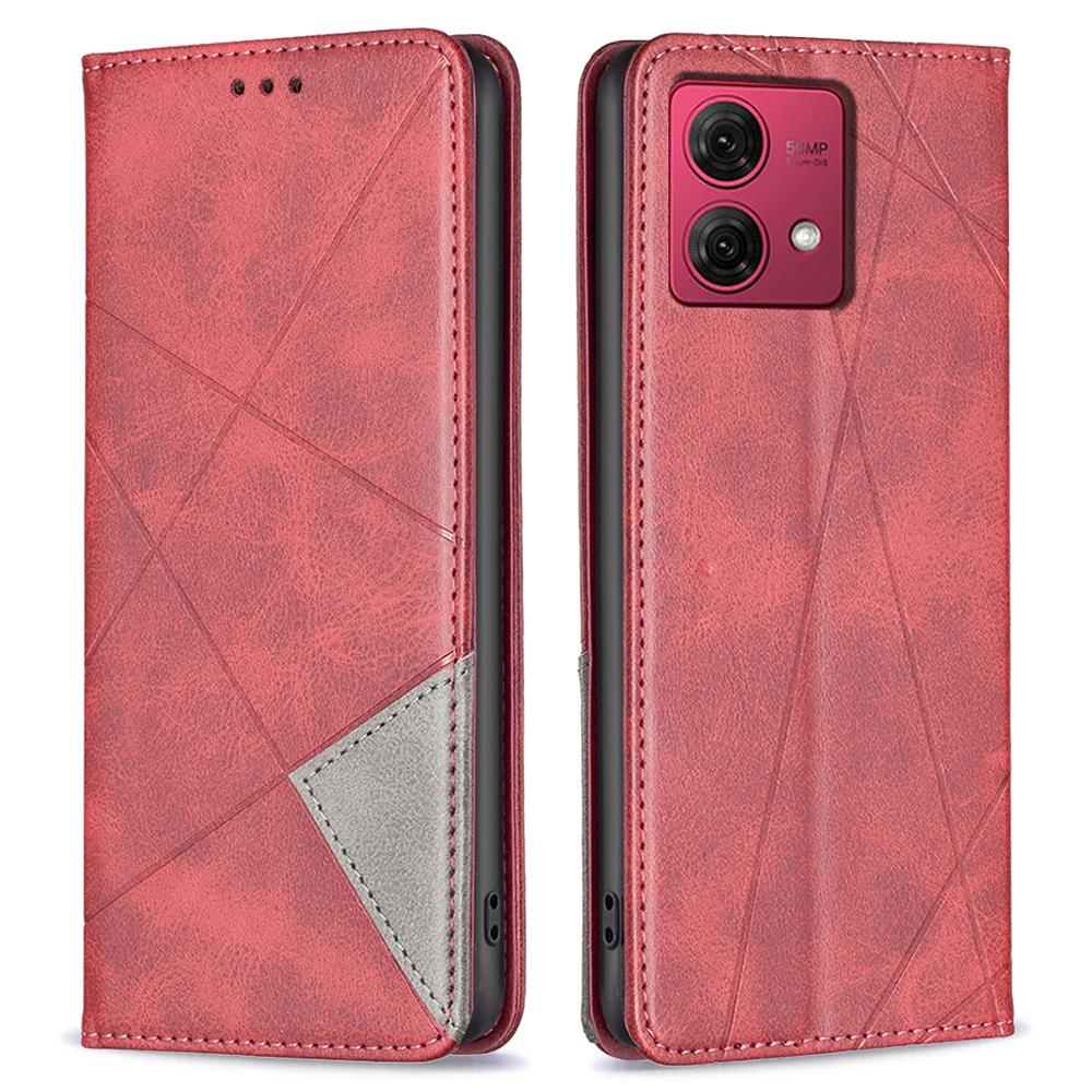 For Motorola Moto G84 5G Case Slim-Fit PU Leather Stand Phone Cover with Card Slots