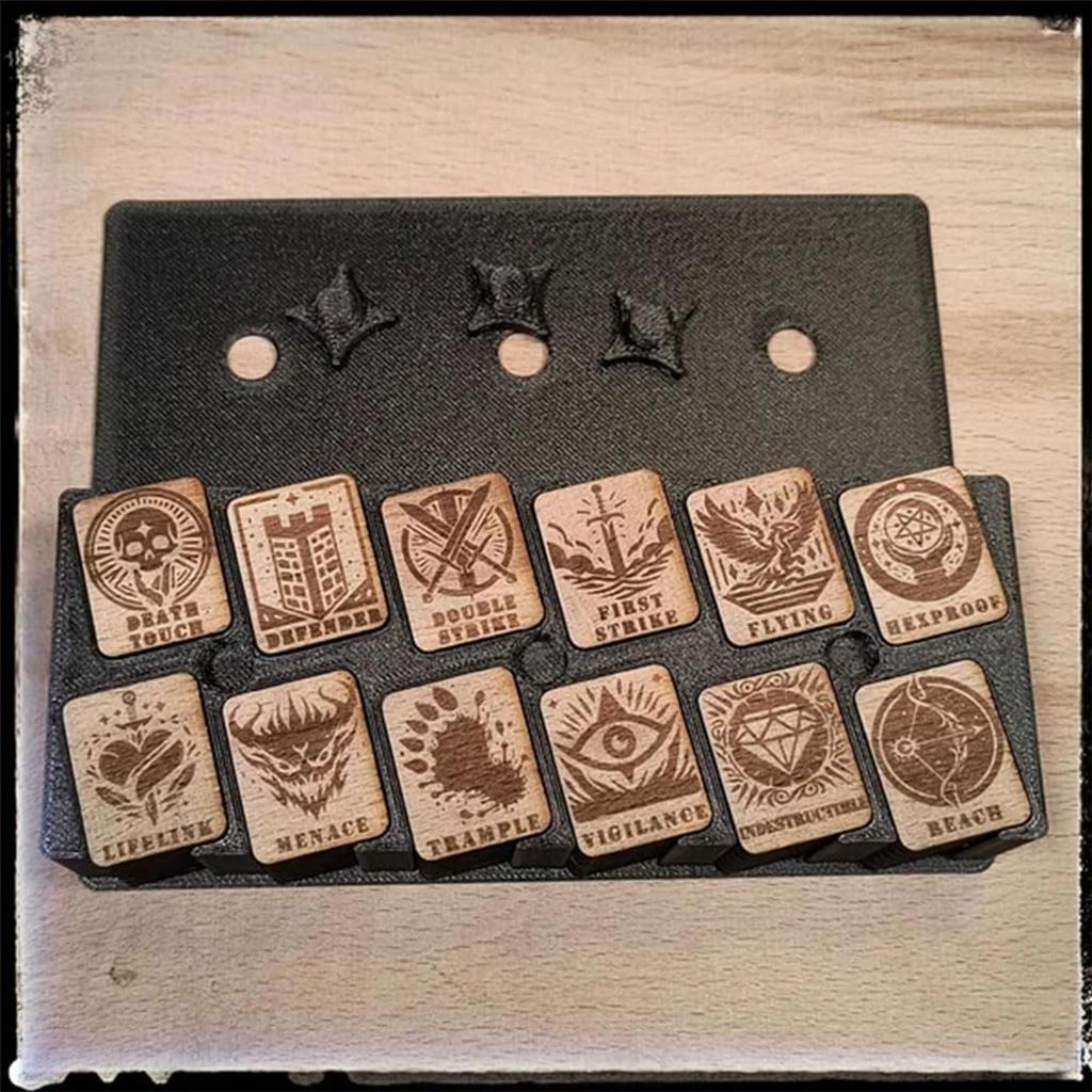 Tabletop Card Game Ability Tracking Counters