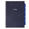 Strigo Pads Spiral Notebook Constellations-Cosmos A4 Grid Black 100K 80G Pads005