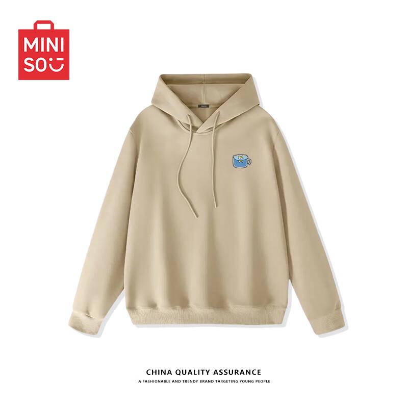 

MINISO Men s Corgi Badge Hooded Sweatshirt L