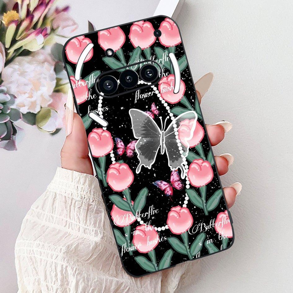 For Nothing Phone 3A 2025 Case A059 Fashion Flower Cats Cartoon Silicone Soft Shockproof Cover For Nothing Phone3A 3A Pro Bumper