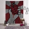 Rock Band GGreen Day Bedruckter Großer Wandteppich Kunst Science-Fiction-Zimmer Heimdekoration Dekor Decke