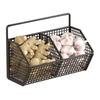 Storage Rack Wall Mounted Organizer with 360° Ventilation And Compartments Design Storage Basket for Kitchen