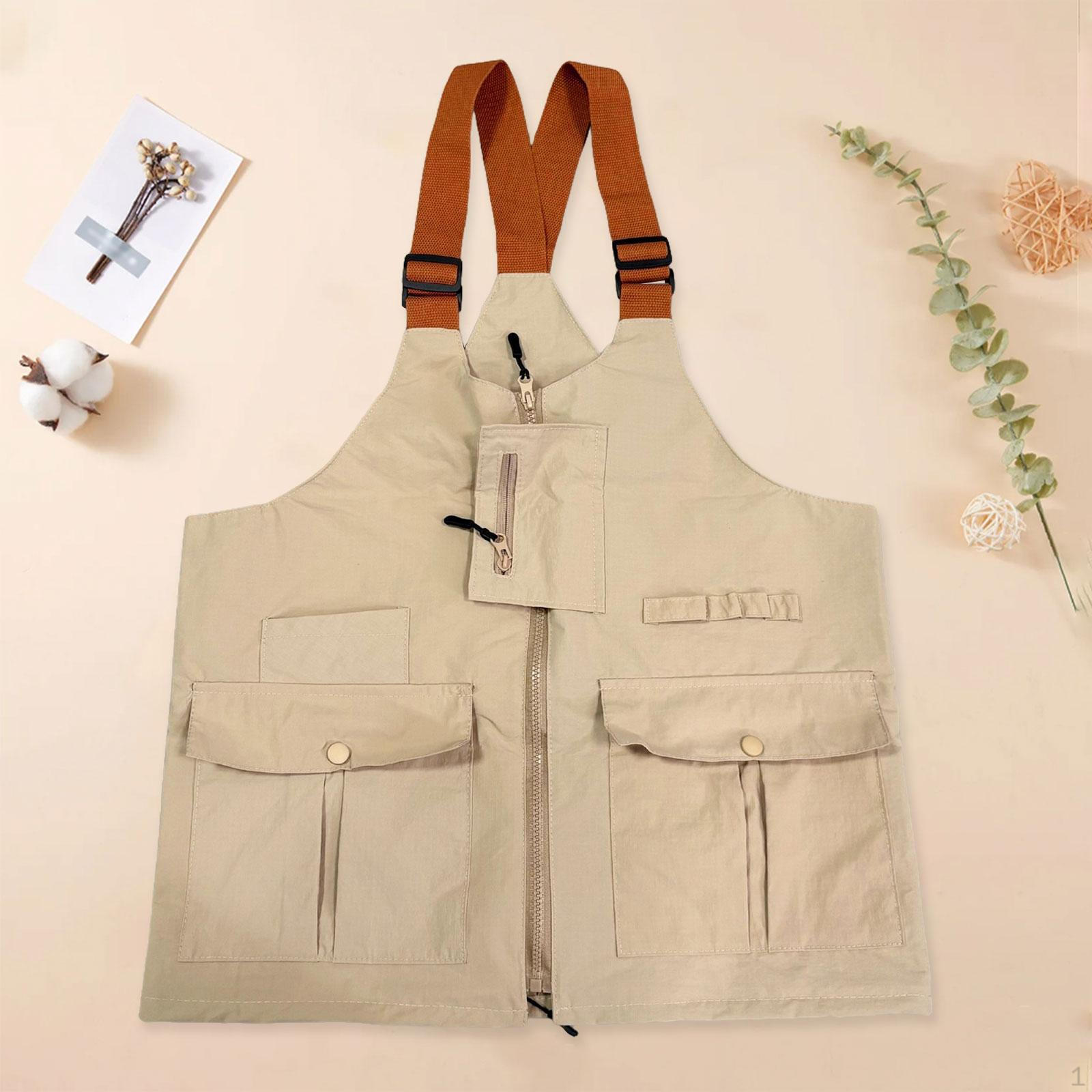 

Cargo Vest Convertible Shoulder Bag Casual Waistcoat for Running Repairing S
