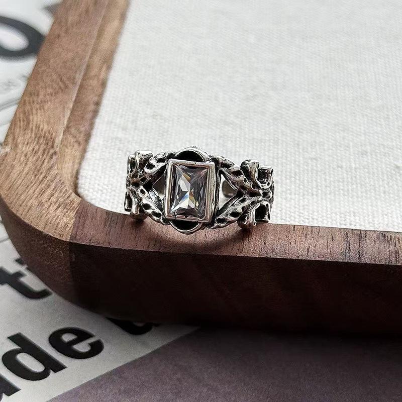 Stapelring Mode Cool Persönlichkeit Kreuzring Multi-Element Mix & Match Retro Retro Neutraler Stil Zeigefingerring