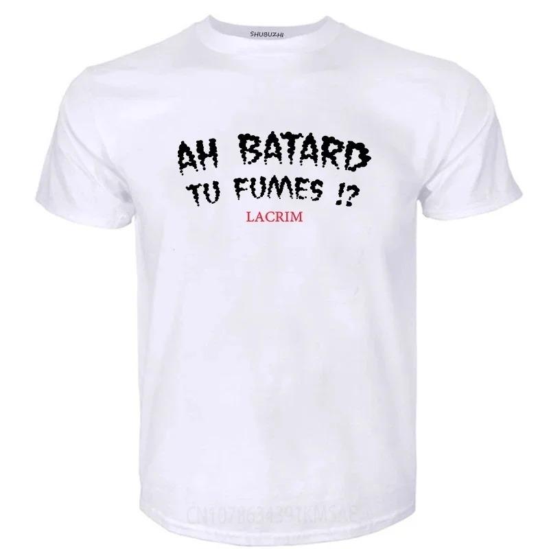 Pánske tričká Bavlnené tričko Ah Batard Tu Fumes Lacrim Tričko Vintage tričko Vtipné tričká Anime tričko Tričko Muži