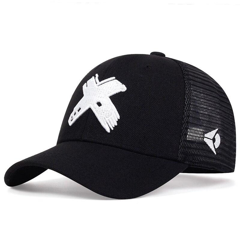 Unisex X Letter Embroidery Baseball Net Caps Spring And Summer Outdoor Adjustable Casual Hats Sunscreen Hat