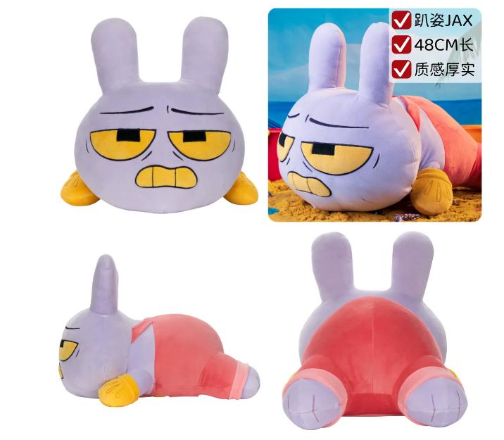 Genuine The Amazing Digital Pomni Plush Toy Soft Stuffed Clown Collectible Merchandise For Animation Fans Home Decor