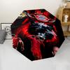 FC Bayern München Logo Print Automatic Umbrella, 8 Rib Iron Frame, Plastic Handle, Suitable for Outdoor Travel &Daily , Ideal Gift