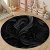 Chic Round Abstract Multicolor Rug Pad, Non-Slip Floor Mat for Kitchen