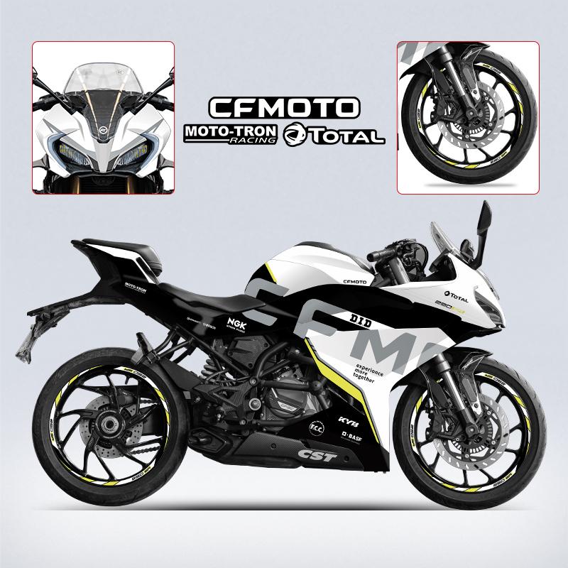 Pattern Printing Stickers Kits for Motorcycle Protection and Decoration, Used for CFMOTO 250SR 300SR 2022 2023, Various Styles