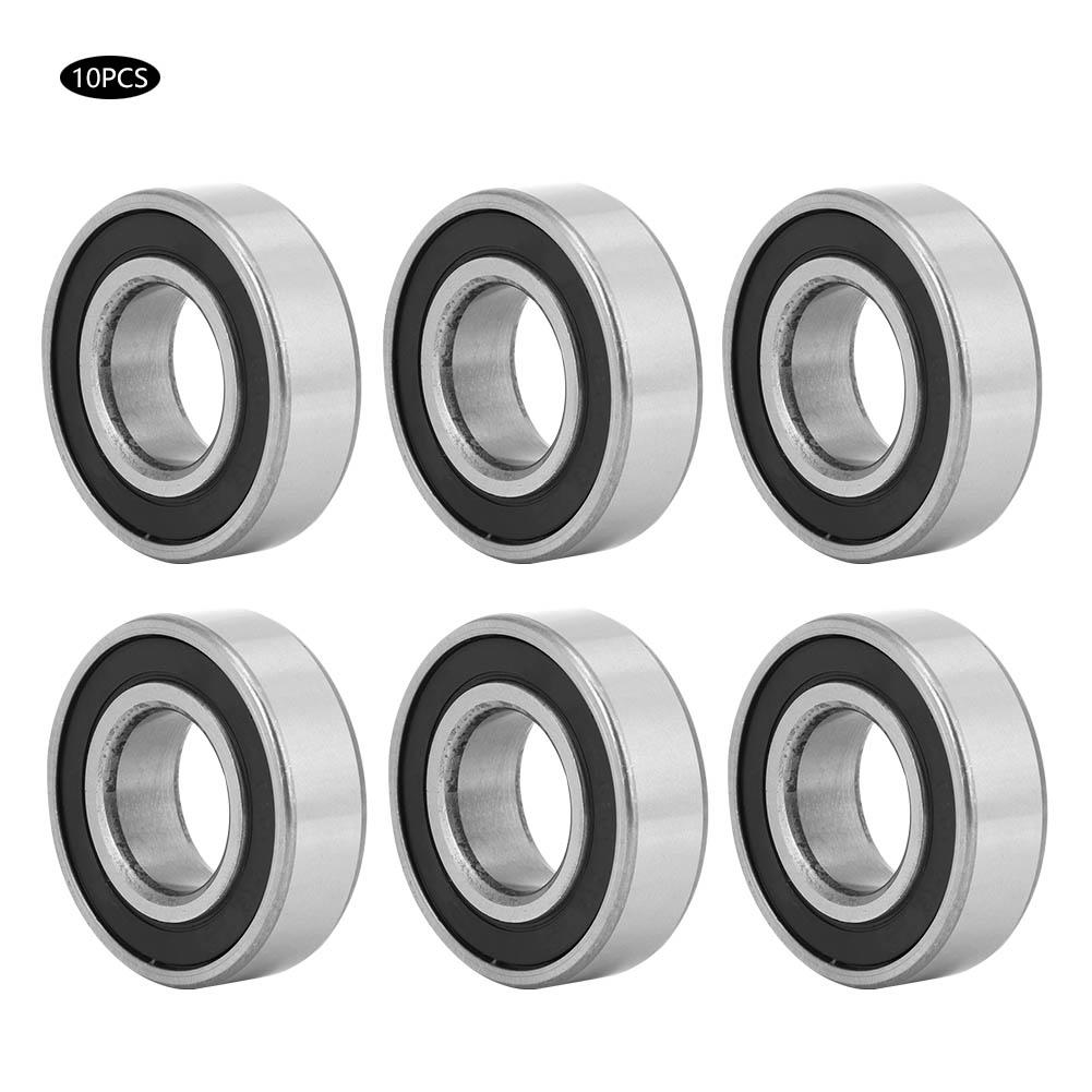 10PCs Ball Bearing 6205‑2RS High‑Speed Rubber Cover for Mechanical Automotive Motor
